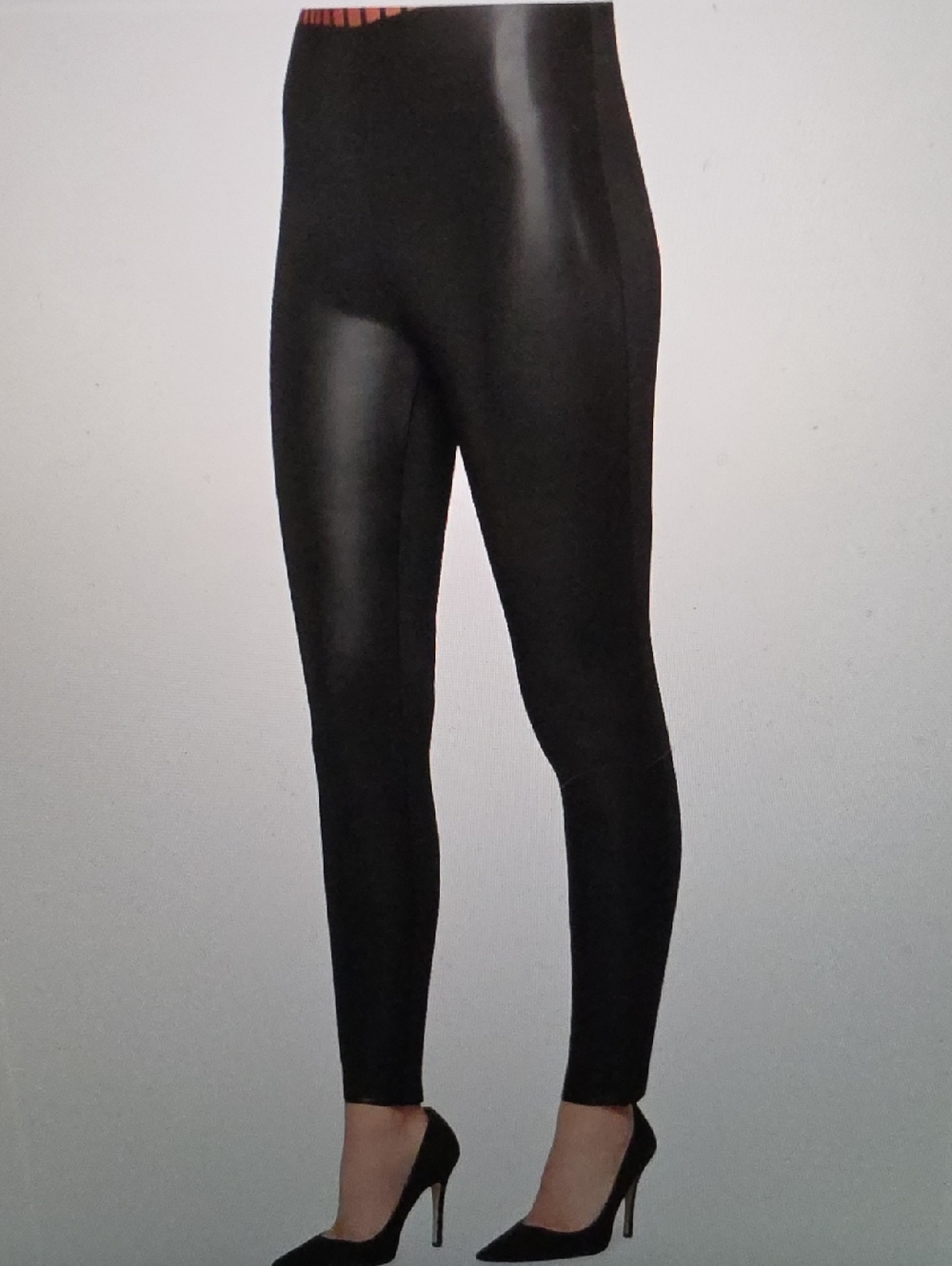 WOLFORD Estella Faux Leather Leggings Size 6 $395
